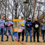 Die Early Birdies beim Training mit dem neuen Korb: "Olaf".